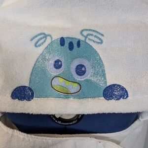 Blue Monster Hooded Towel for Kids